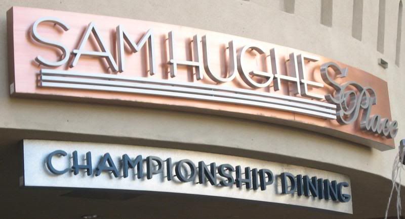 Championship Dining Sign