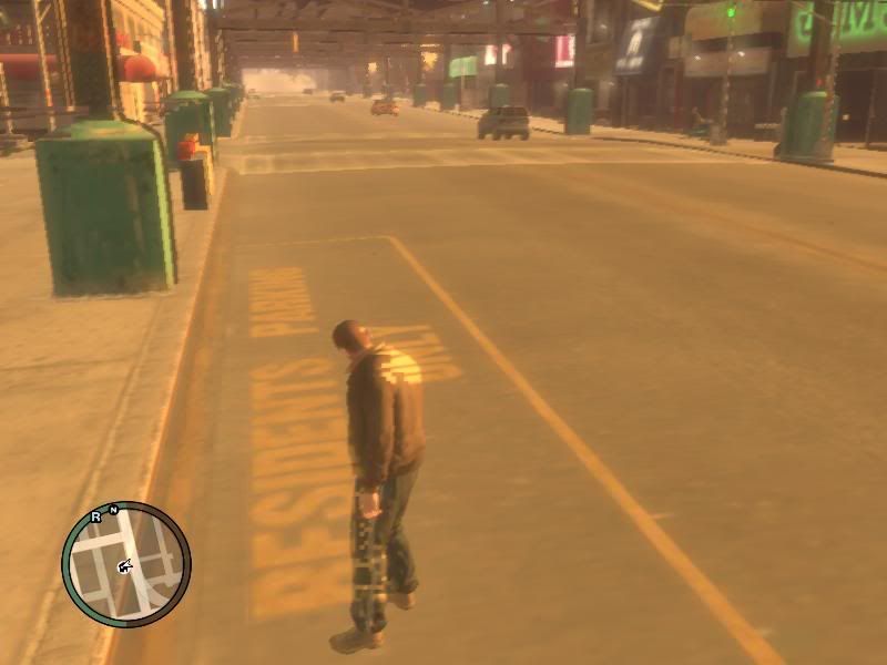 GTA iv road texture over Niko