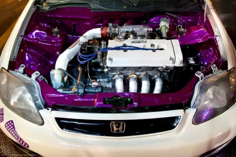 contrasting Engine Bay Color