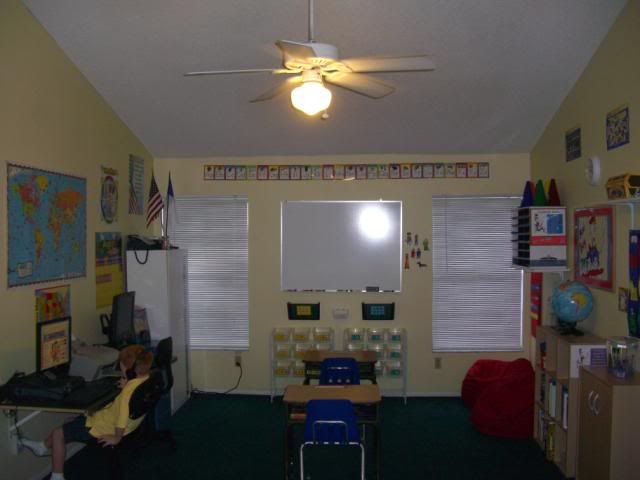 classroom The whole room.