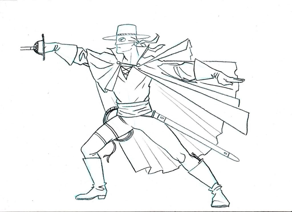 zorro coloring pages - photo #19
