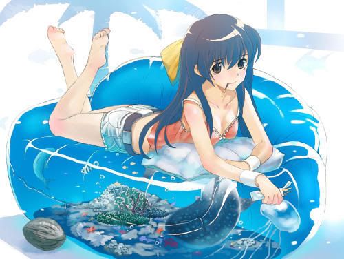 Aquariumcouch.jpg Anime girl image by GamerGurl_2006