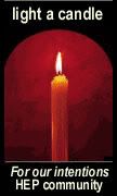 Light a candle for the intentions of the HEP community