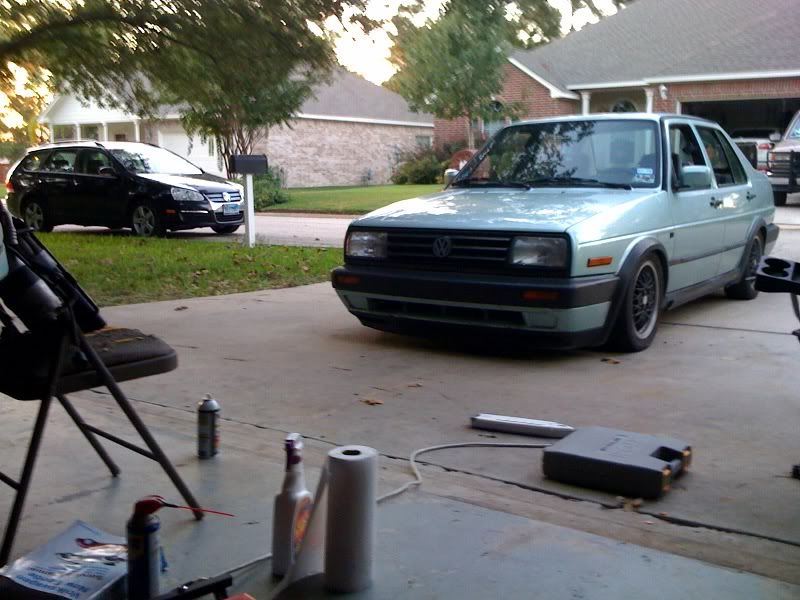 Calypso Green and Raceland Coilover content inside VW Vortex