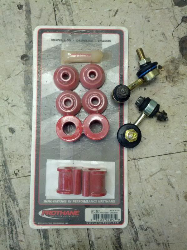VR6 Front Swaybar Endlinks+Poly Bushings (Brand New) VW Vortex