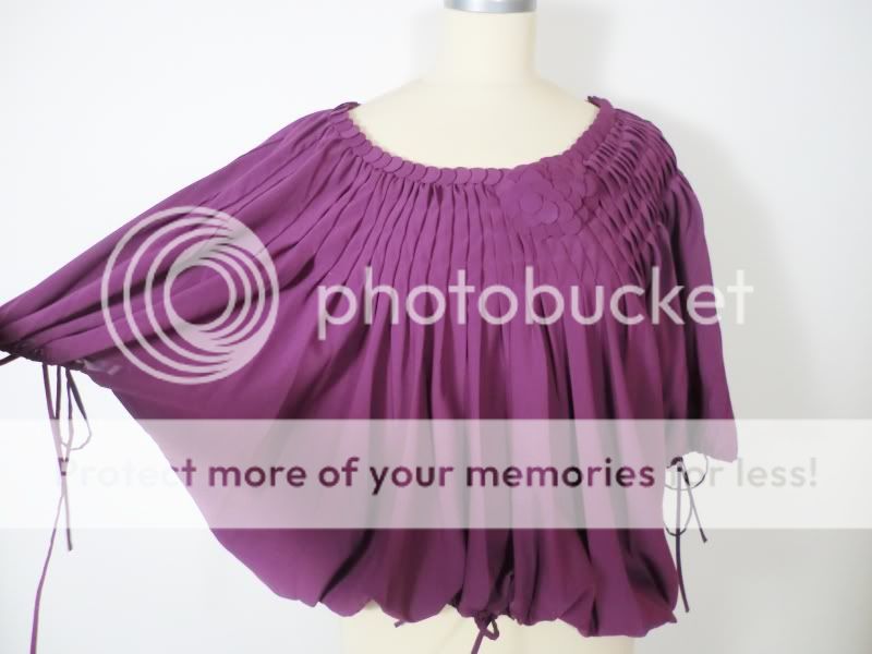 adorable ROBBI & NIKKI purple blouse size S NWT  