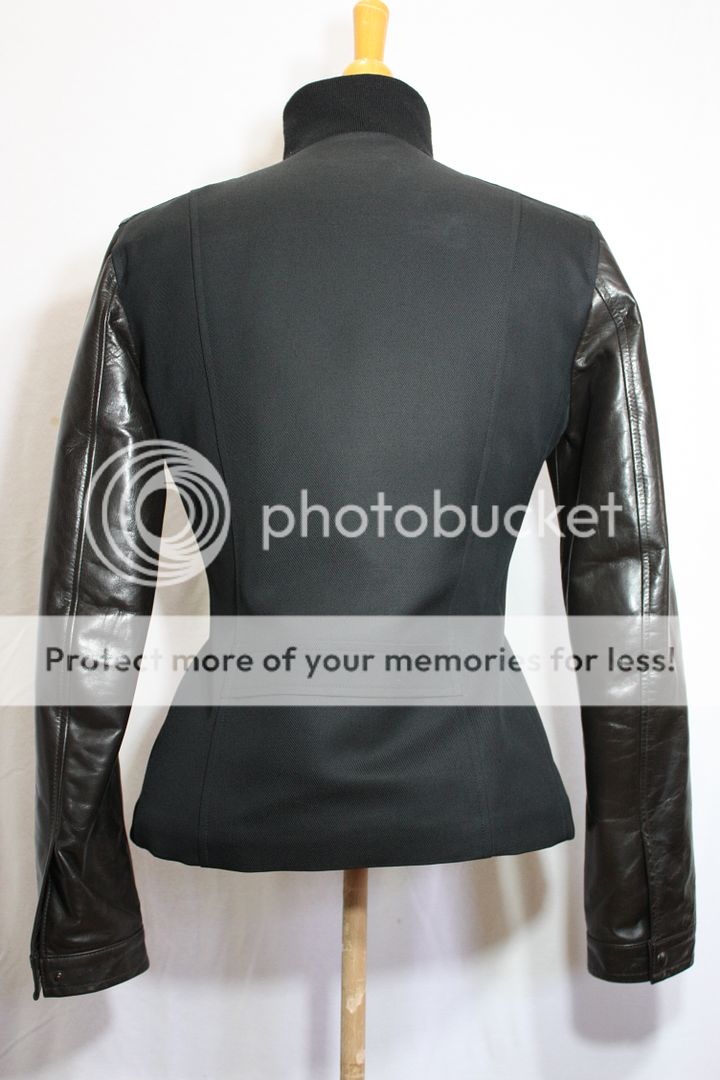 Mint Womens NEIL BARRETT Leather Wool Rayon Jacket SML  