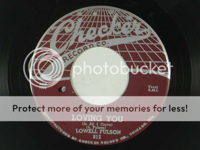 LOWELL FULSON blues 45 CHECK YOURSELF / LOVING YOU ~CHECKER VG+/VG++ 